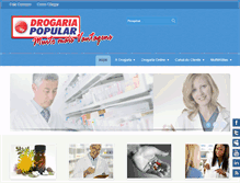 Tablet Screenshot of drogariapopulardf.com.br
